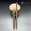 Keychain Mini Sword with Sheath Decoration Ancient Uncut Blade Weapon Collectible Chinhan Knife Pendant [UOPR] Pattern, Model,
