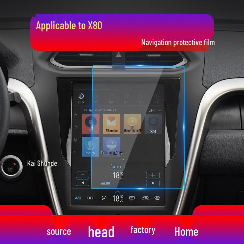 Bestune T77 Navigation & T33, X40, X80, T90 Console Screen Protective Film