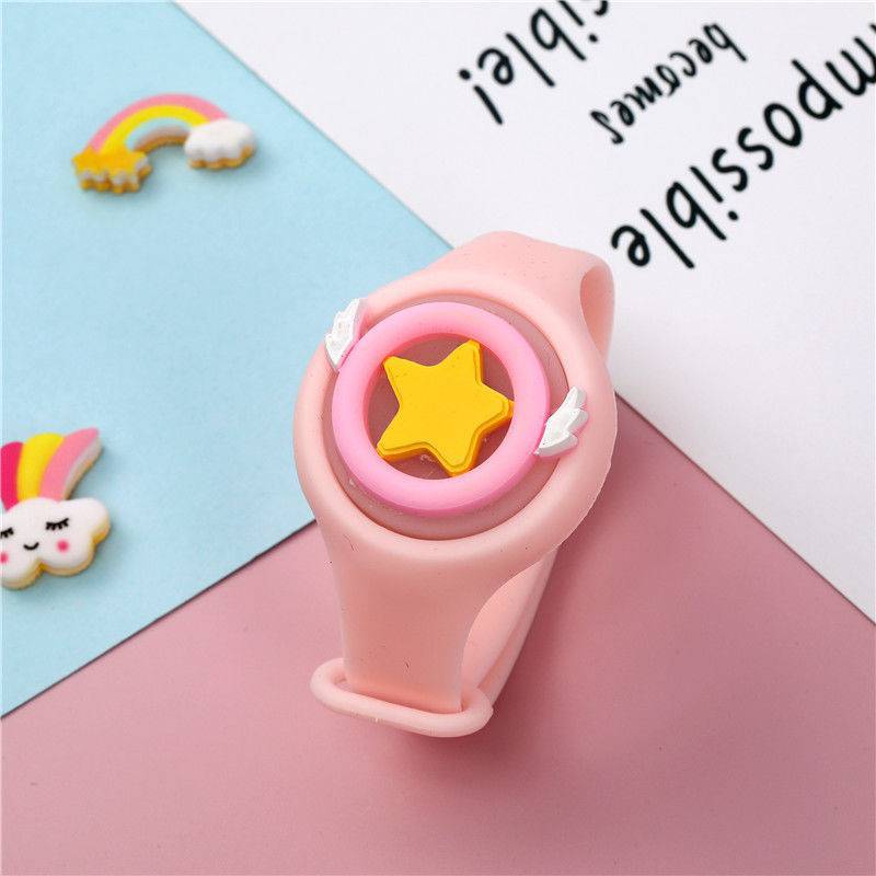 Children's Mosquito Repellent Cartoon Toy Flash Bracelet Cute Summer Outdoor Rabbit Dog Pink Anti Mosquito Bite