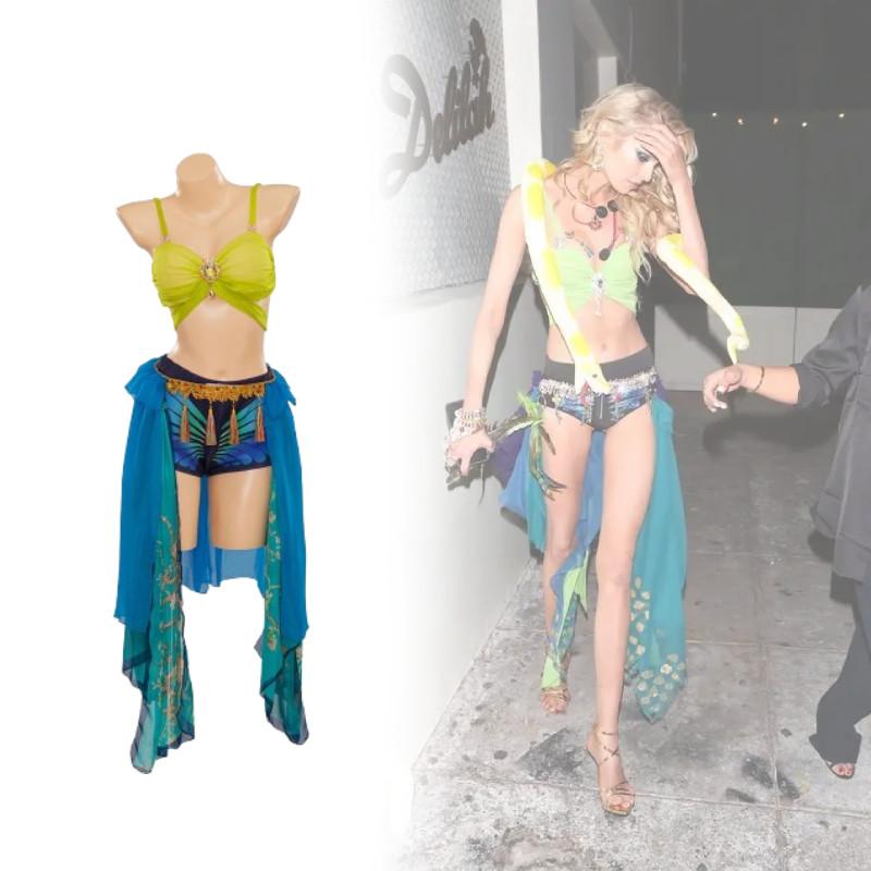 Halloween Spears Britney Cosplay-Kostüm Spandex Chiffon Rolle Treffen Spiel