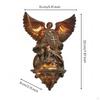 Archangel Wall Light Bronze Finish Celestial Lamp Decorative for Collectors,