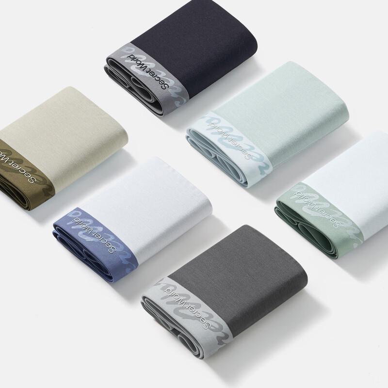 SecretWorld Men's Tencel Modal Breathable Antibacterial Boxer Briefs