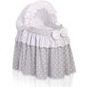Sweet Baby Doll Stroller Moses Basket for Dolls with Canopy