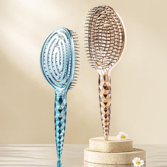 Vented Hair Brush Portable Anti-static Thin Thick Curly Long Wet Dry Hair Paddle Brush Scalp Massage Hair Styling Detangling Comb