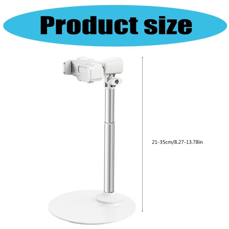 360 Degree Rotating Phone Holder Table Support Stand Multi Angle Adjustable Retractable Holder Stand for Live Broadcast