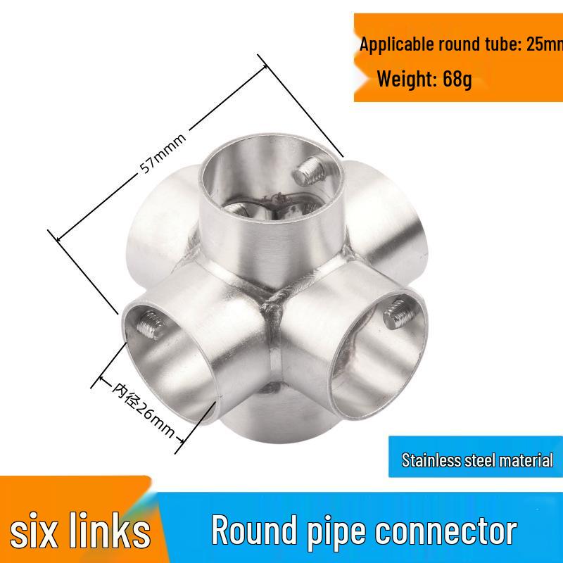 25 Snap-On Stainless Steel Pipe Connectors for Greenhouse Clamps