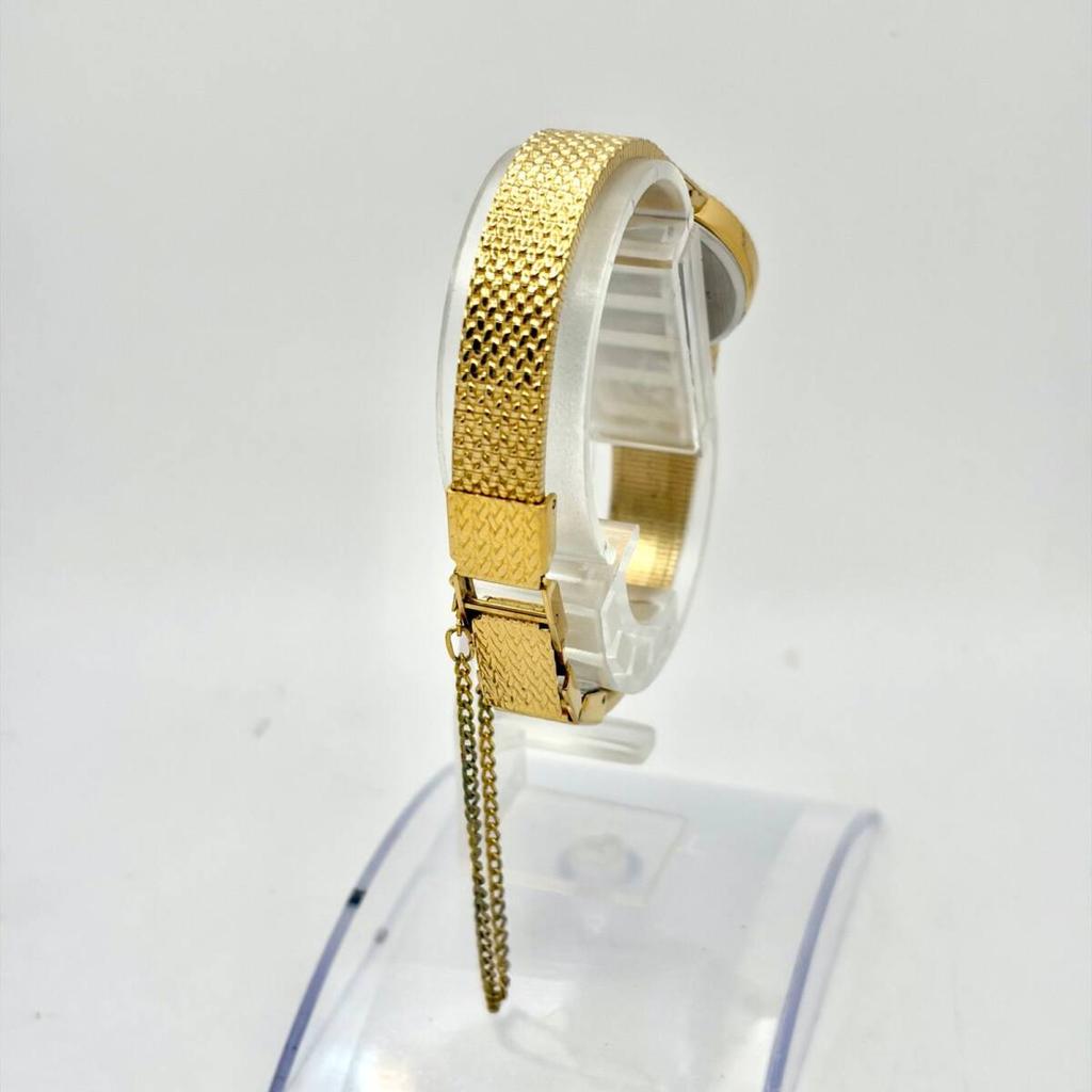SEIKO 1P Color Stone Ladies Watch Gold 416809 [Excellent Condition/ New Battery] 1220-0020