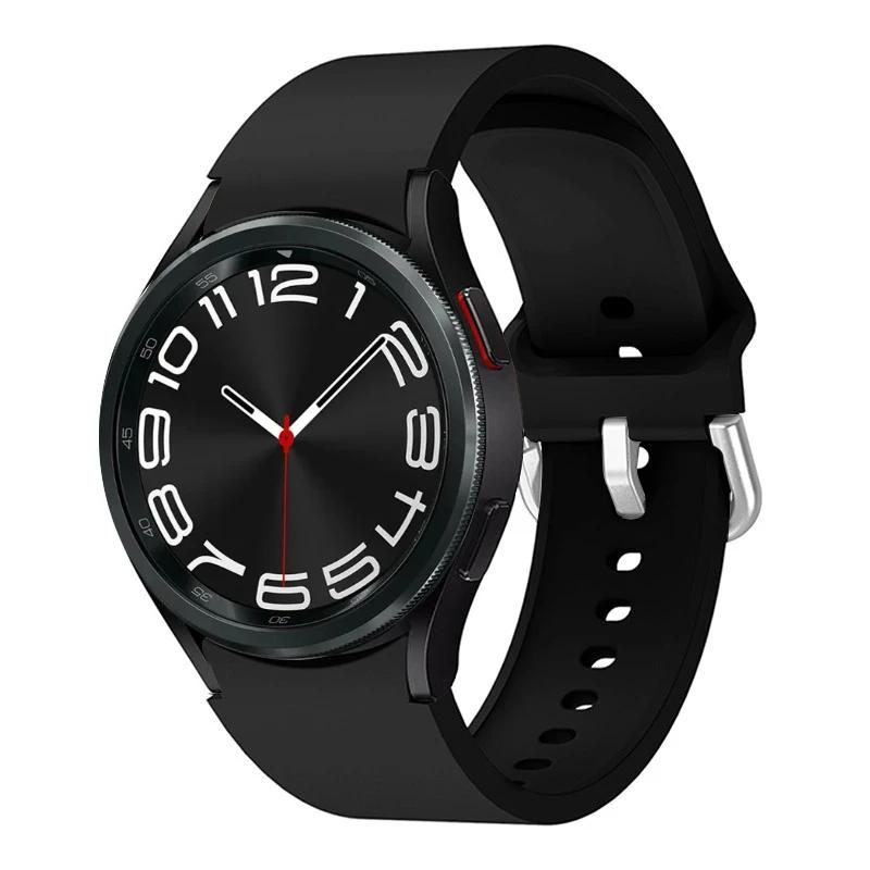Silicone No Gaps Strap For Samsung Galaxy Watch 7/6/5/4 44mm 40mm 5Pro 45mm Bracelet Band Galaxy 6 Classic 47mm 43mm 46mm Correa