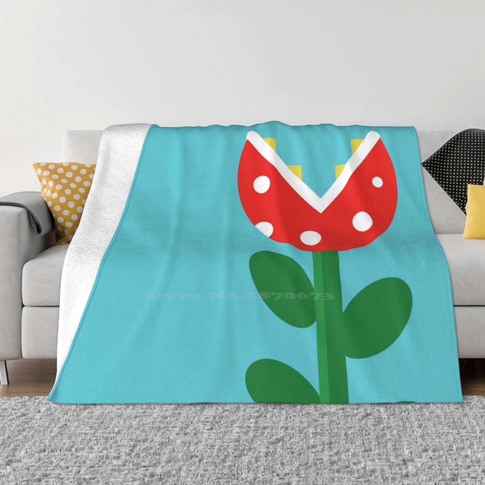 Piranha Plant Low Price New Print Novelty Fashion Soft Warm Blanket Piranha Plant Super Game 30x40in
