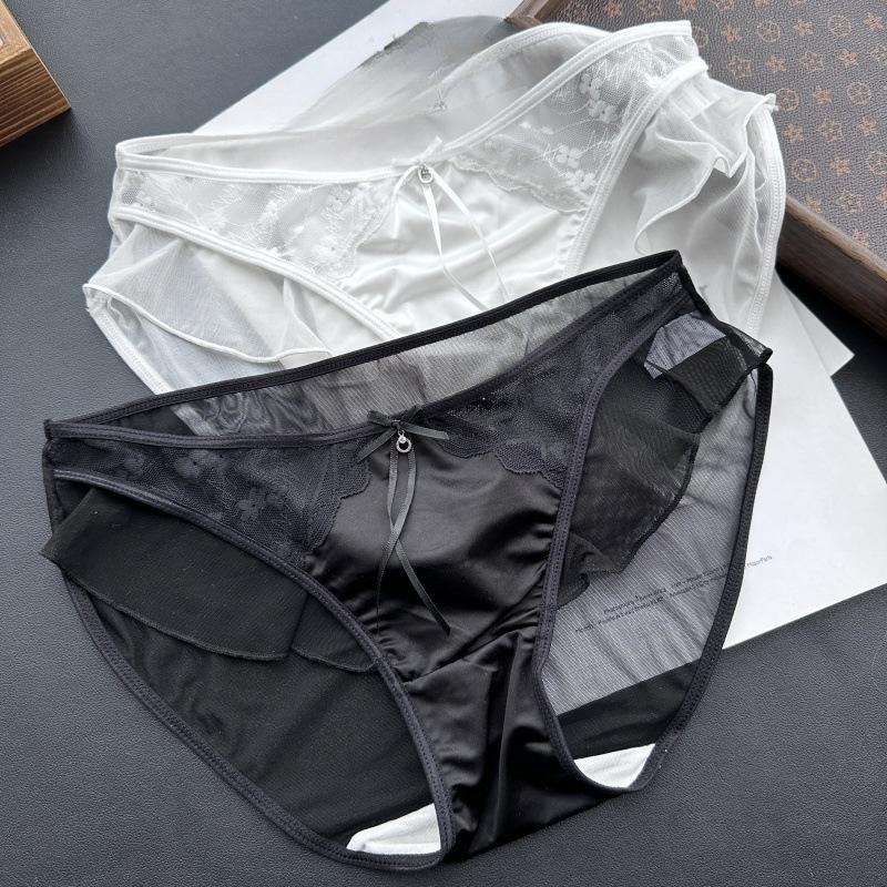 Ladies Spring Summer Cute Ruffled Mesh Lace Edge Sexy Panties