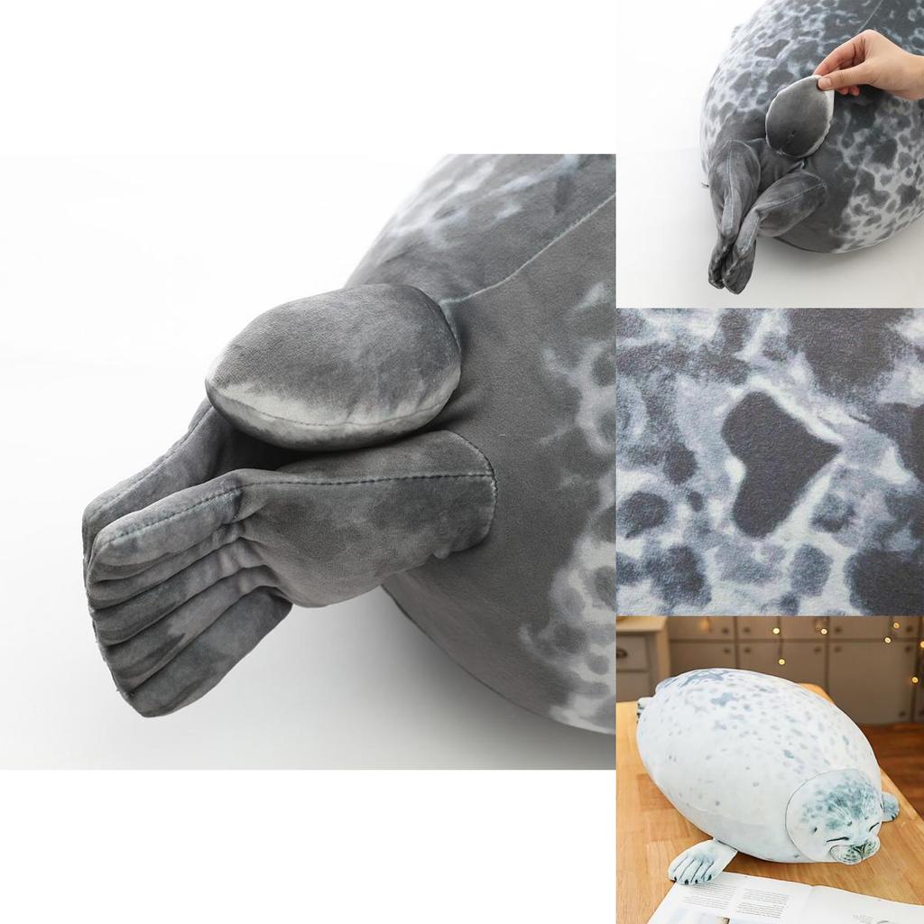 Large Chubby Blob Seal Plush Toy Animal Pillow Pet Soft And Cute Ocean Stuffed Doll Gift