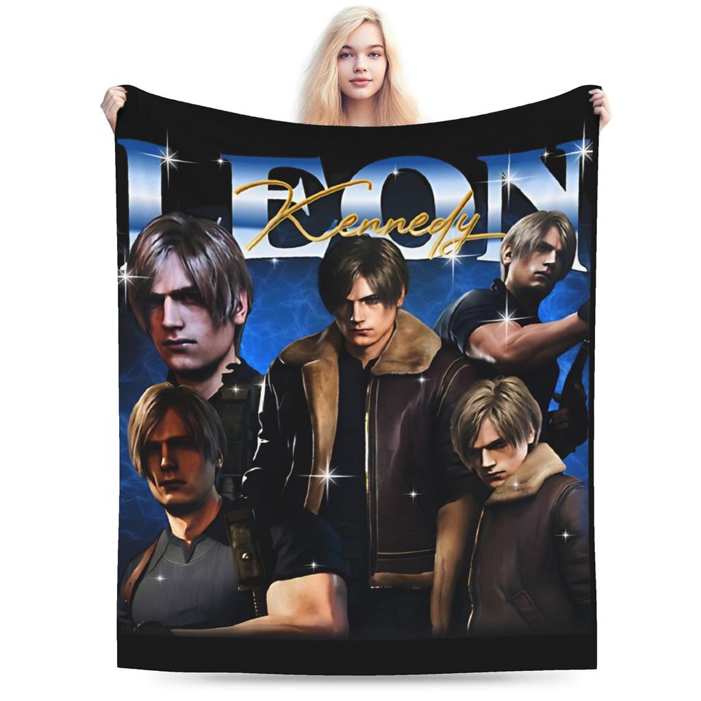 Residents Evils Requiem Leon S Kennedy Blanket Spring Warm Soft Throw Blanket For Boy Chair Sofa Bed Flannel Bedspread Bed Cover