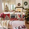 Christmas Pillow Cover for Home Sofa Atmosphere Printed Pillow Cover Christmas Cushion Cover New Style