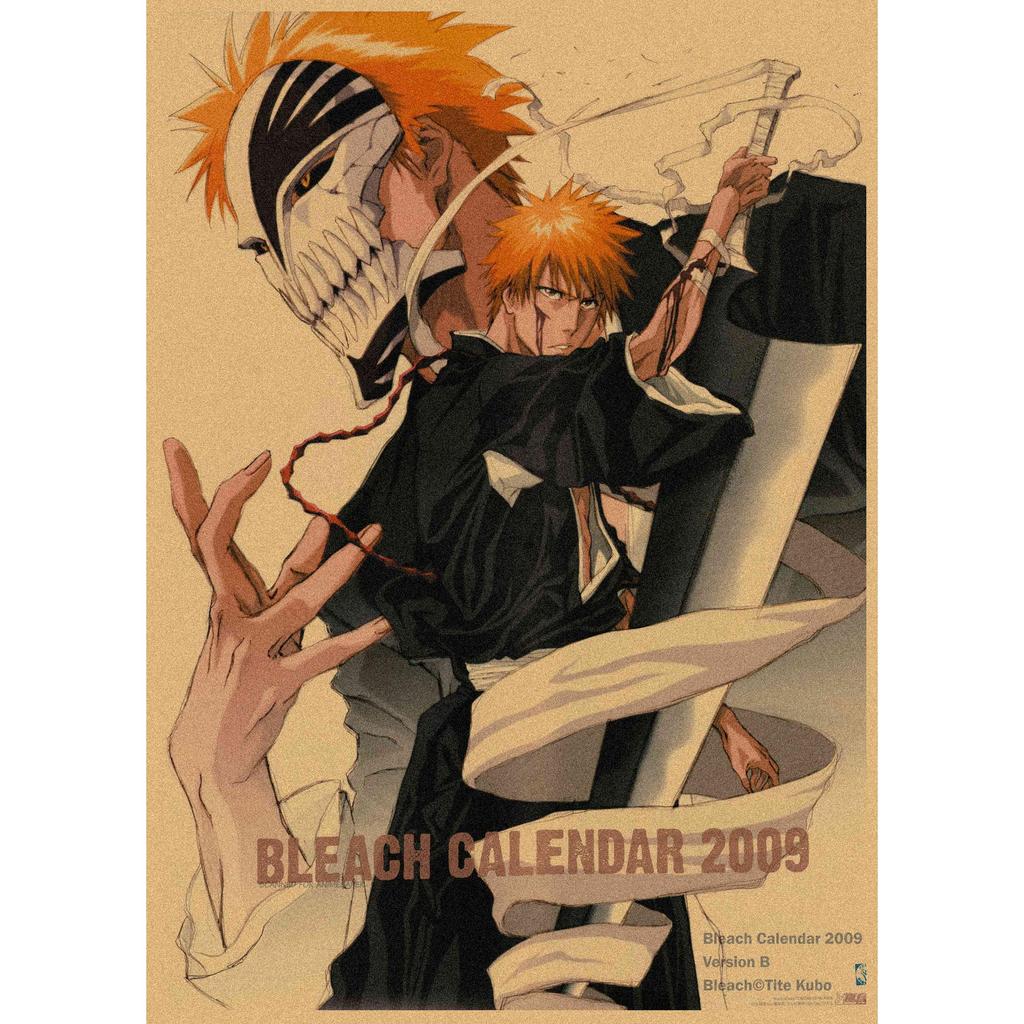Bleach Anime Retro Kraft Paper Poster Wall Decoration