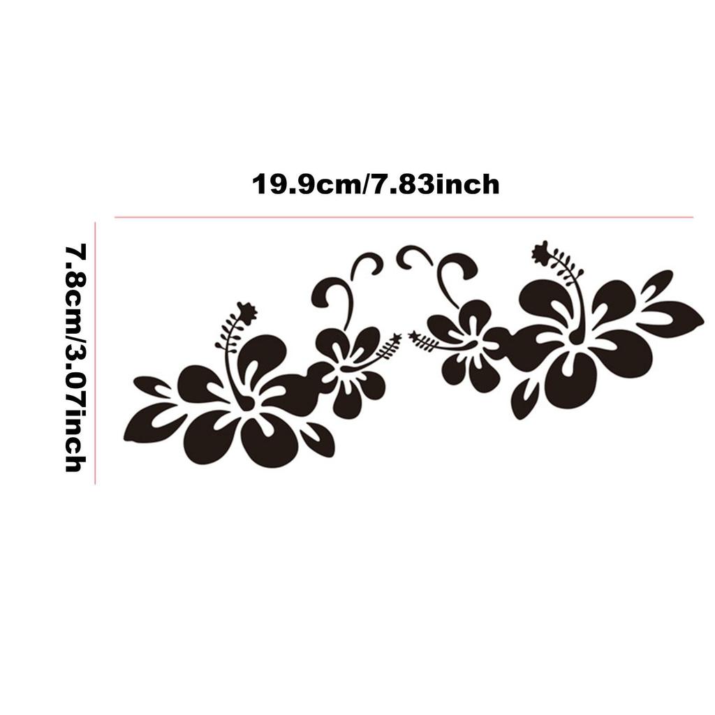 Quzente Flower Car Decal, Flower Car Body Decal, Vista Auto Exterior Decoration Sticker |