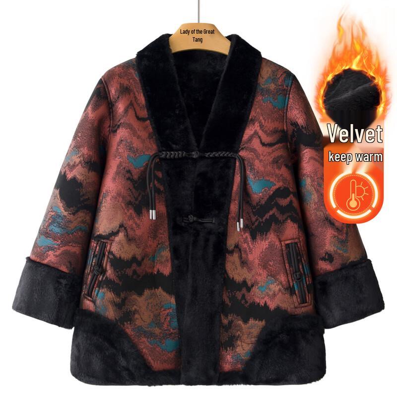 

Женская утепленная зимняя куртка на бархатной подкладке 4XL