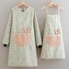 2024 Women's Long Sleeve Waterproof Kitchen Apron - Oil-Proof Coveralls for Home Use