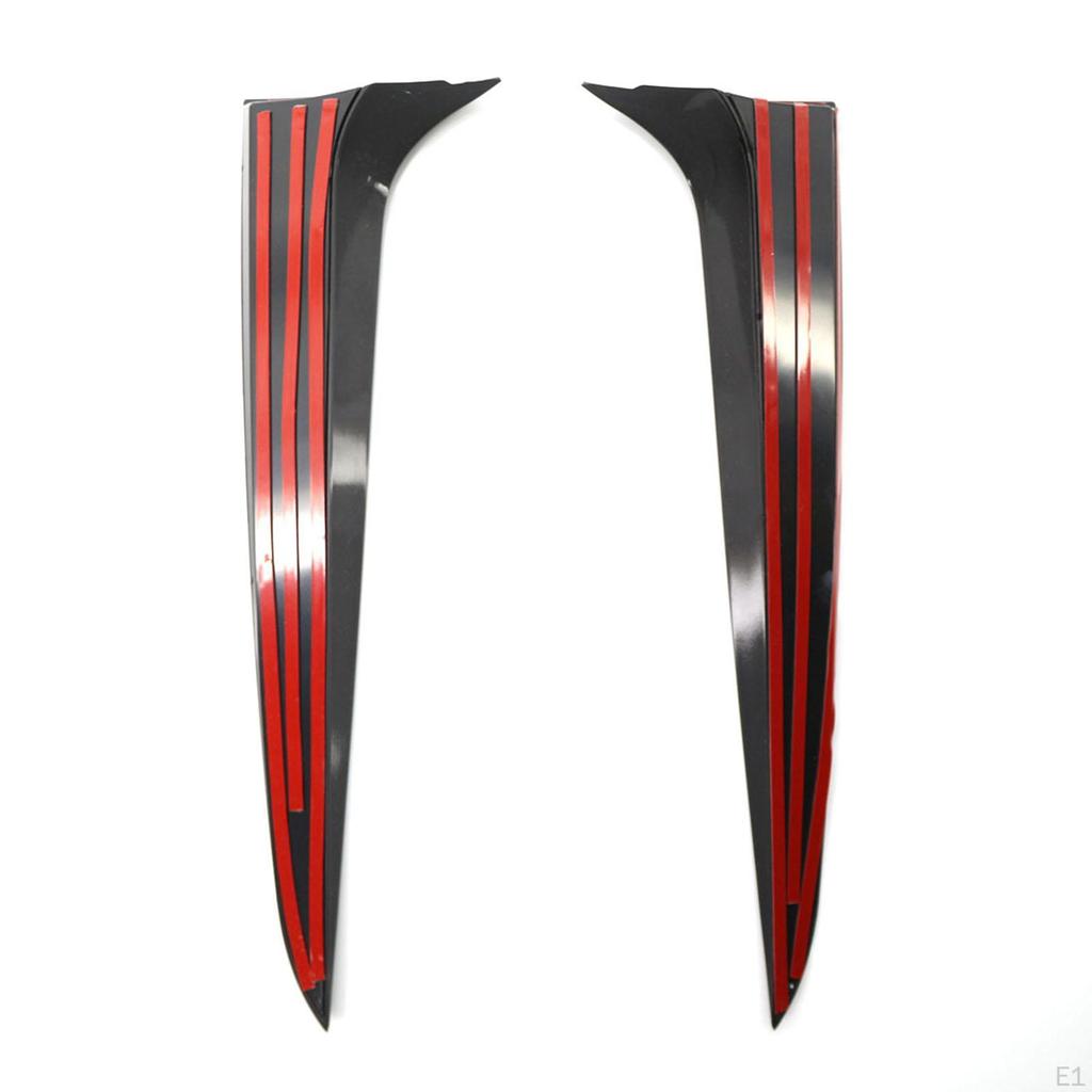 2x Rear Window Side Spoiler Wing for x3 Accessories Gloss Black Durable
