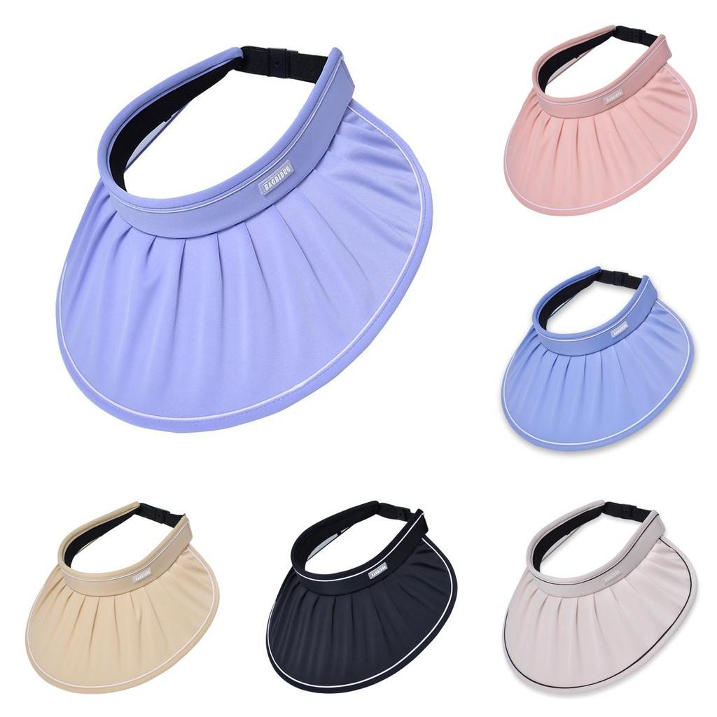 Summer Sun Protection Hat With Large Brim And Wrinkled Design For Outdoor Activities