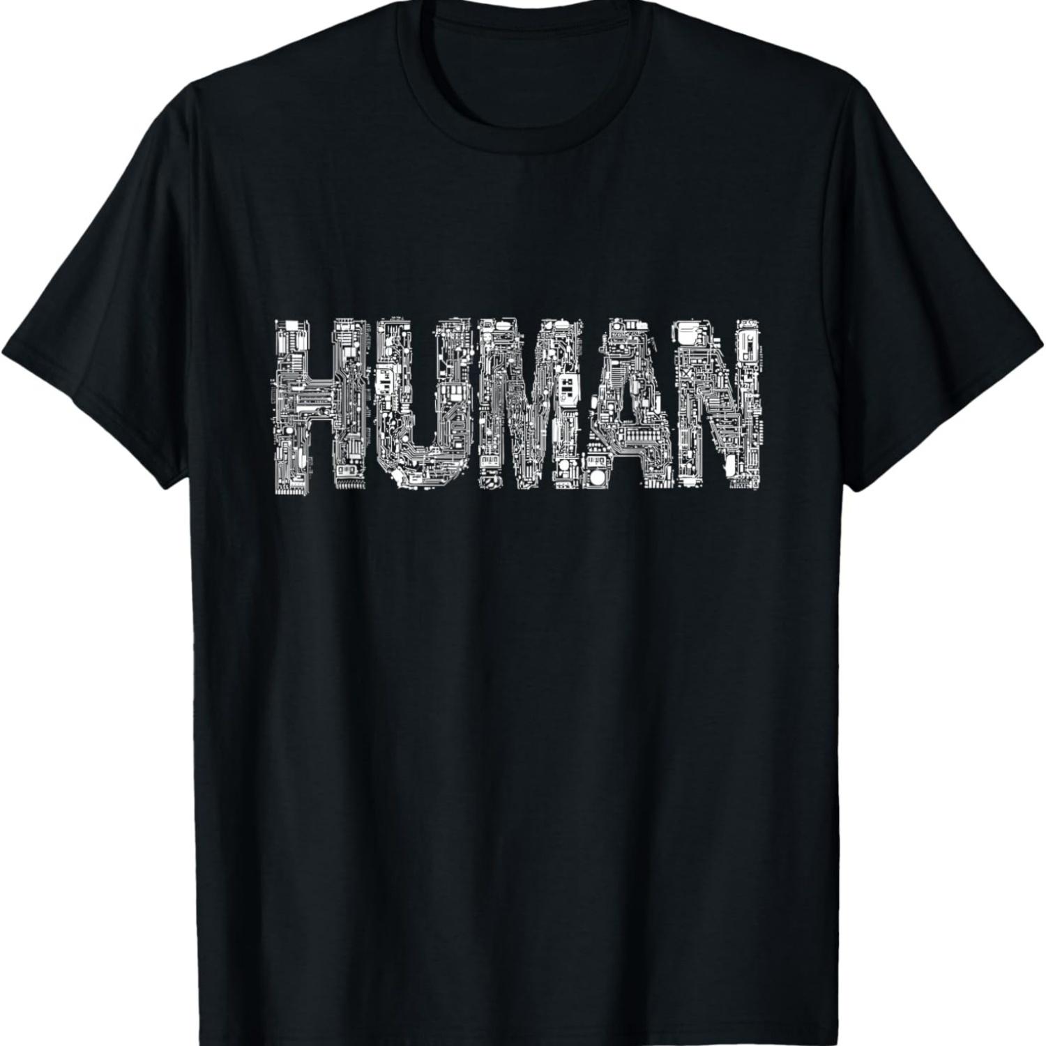 Cyberpunk Futuristic Hu Machine Parts T-Shirt S чёрный