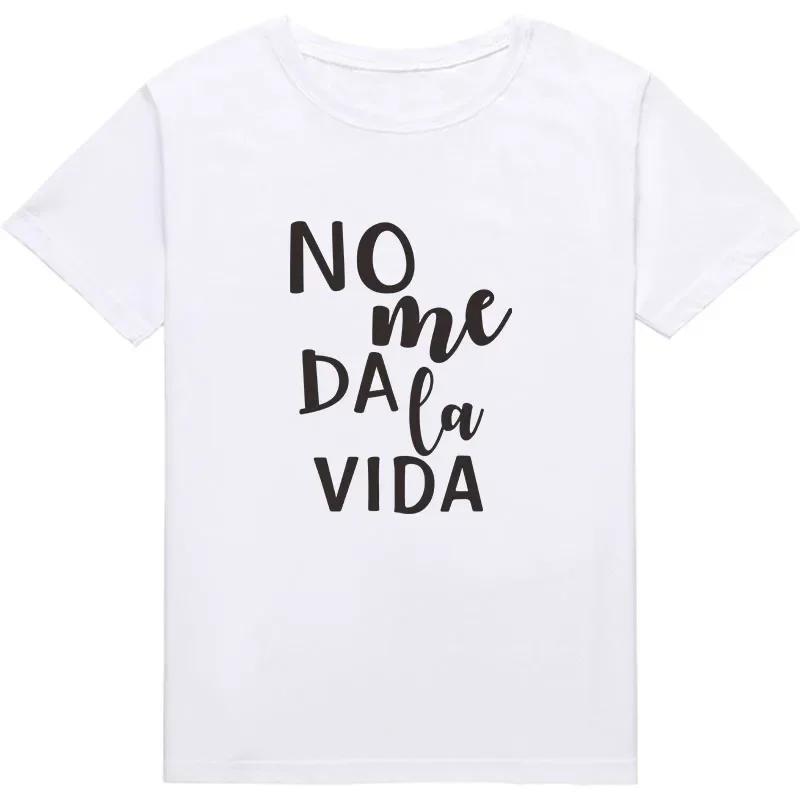 

Letter It Doesnt Give Me Life Print Ladies Tshirt Casual Basics Simple Style Shirt Short Sleeve Ladies Summer Tshirt Clothing S