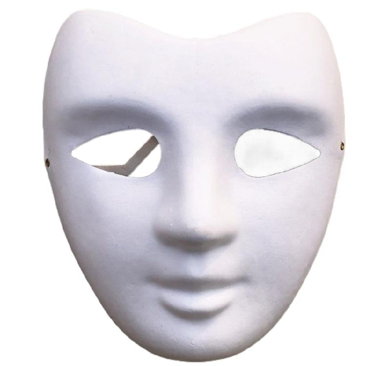 White DIY Blank Paintable Mask Blank Costume Mask DIY Full Face Mask Paintable