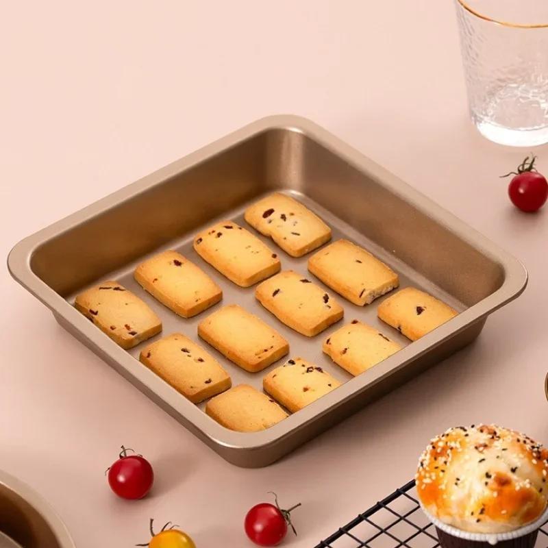 5Pcs Non-stick Cake Mold Carbon Steel Oven Bakeware Bread Loaf Pan Baking Set Home Baking Muffin Pans Bakeware Kitchen Gadgets