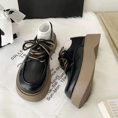 Fashion 2024 New Hot Sale Fashion Retro Daily Casual Mary Jane Shoe Comfortable Soft Bottom Lace Up Leather for Women Zapatillas Mujer