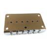 78mm Top Load Tailpiece Guitar Roller Saddle Bridge Hardtail with Screws & Wrench 6 String Guitar Bass Replacement Parts