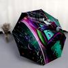 Maleficent, Villains Themed Automatic Opening and Closing Umbrella, Brightly Colored 8-rib Portable Umbrella, Suitable for Men and Women, A Perfect Gi