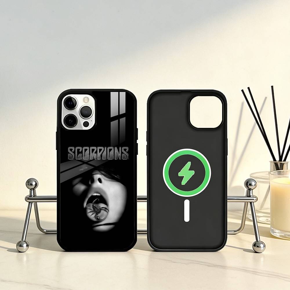 Edgy Dark Gothic Scorpion Phone Case For iPhone17,16,15,14,13,12,11 Plus,Pro Max Magnetic For Magsafe Wireless Charging