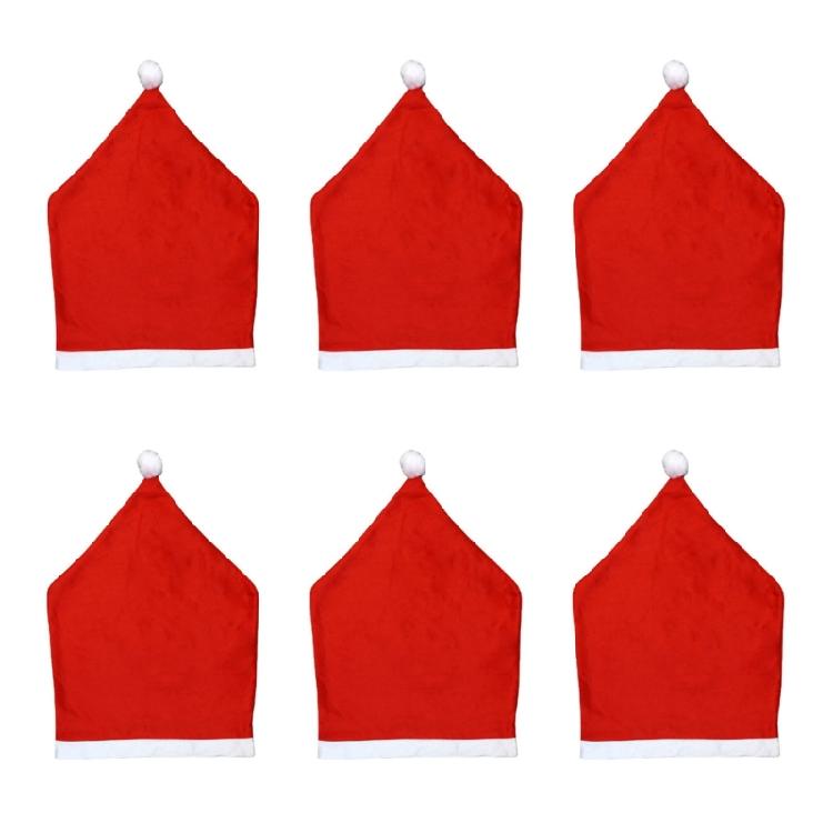 6 шт Праздничные чехлы на спинку стула Рождественские чехлы на стулья для домашнего декора 1 1060₽