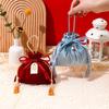 Velvet Candy Box Gift Bag Velvet Cloth Drawstring Tassel Bag Wedding Party Candy Pouches Wedding Party Fashion Drawstring Pocket