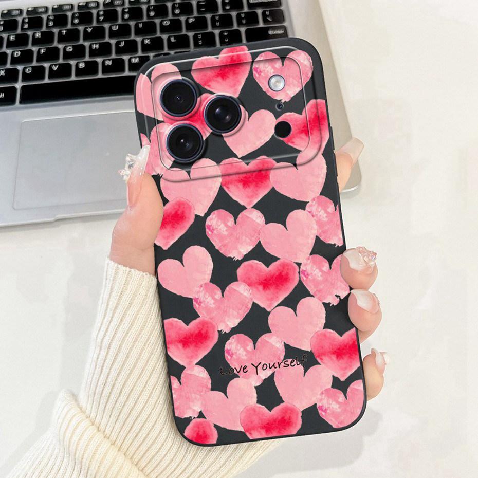 Beautiful Floral Phone Case For iPhone 17 Pro Max 17 Air Soft Silicone Shockproof Cases For iPhone17 17Pro 17Air Cover Bumpers
