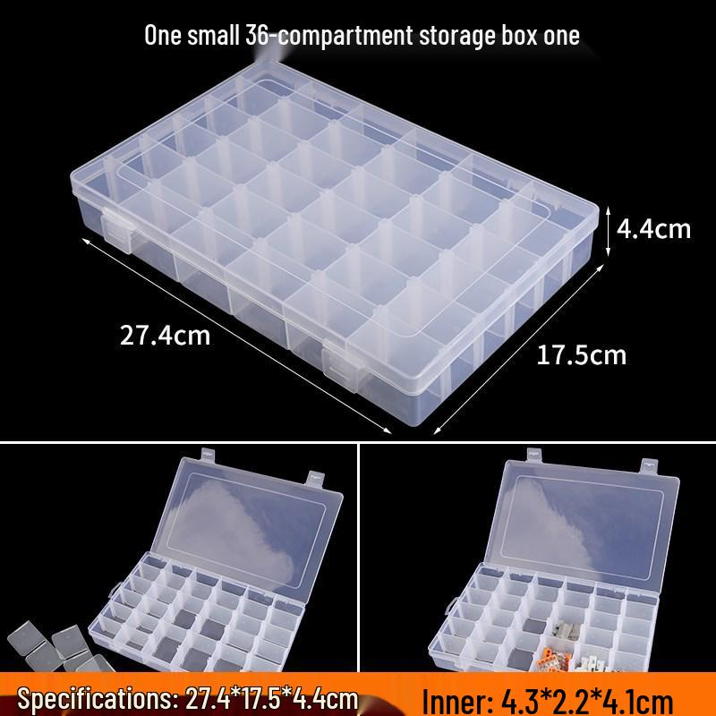 Extra Large 30-Grid Transparent Detachable Storage Box for Building Block Toys - Multi-Layer Organizer