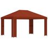 Pavilion 4 X 3 M Terracotta Polyester and Steel 190 Gsm