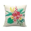 Adorable Flamingo Watercolor Flowers Digital Printing Short Plush Pillow Covers For Car Sofa Office Cushion Cover Home Goods
