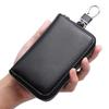 Retro PU Key Holder Portable Zipper Key Bag Universal Fit Car Key Wallet  Household