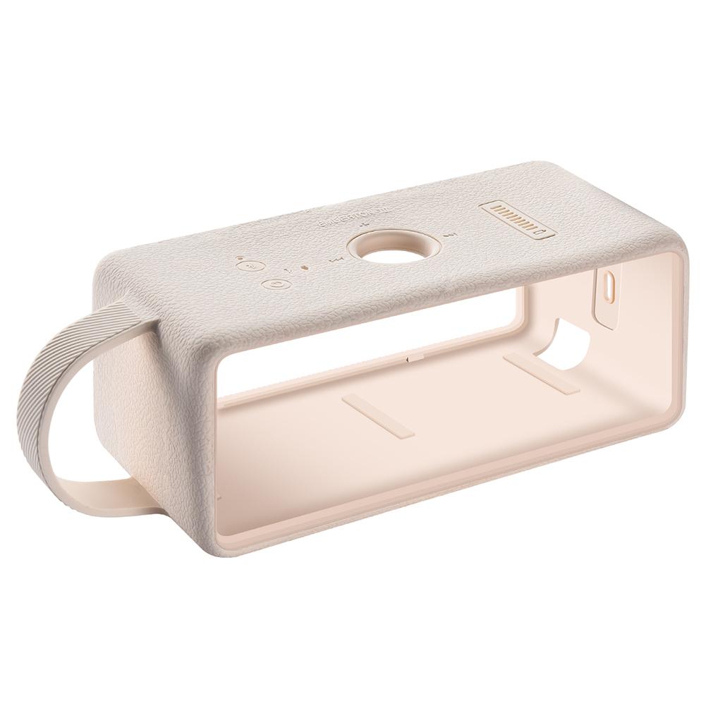 Silicone Anti-Fall Speaker Case with Handle Soft Skin Protective Cover Waterproof for Marshall EMBERTON III Bluetooth Speaker