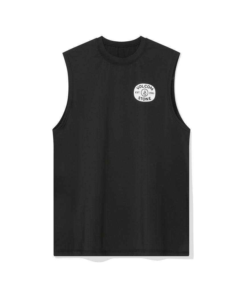 VOLCOM Stamp Sleeveless Rash T-Shirt (Black)
