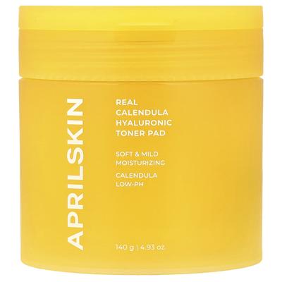 April Skin, Real Calendula Hyaluronic Toner Pads, 190g (4.93oz)
