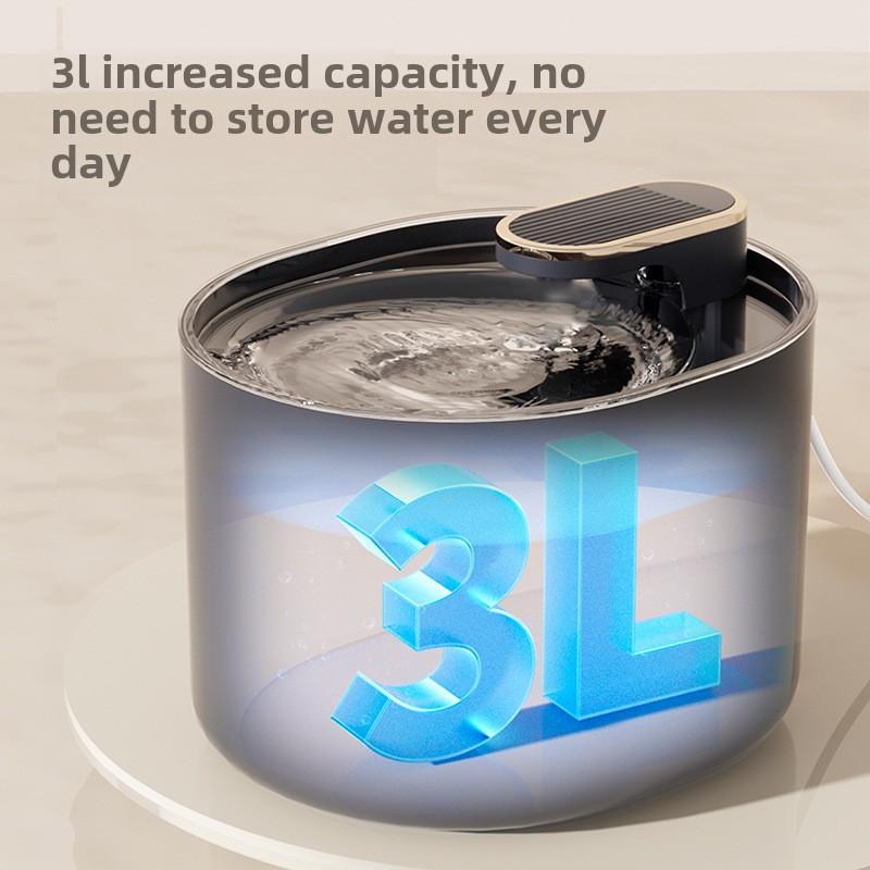 USB 3L Intelligent Water Dispenser for Pets - Automatic Circulating Filtration Cat Dog Drinking Fountain, Pet Water Dispenser