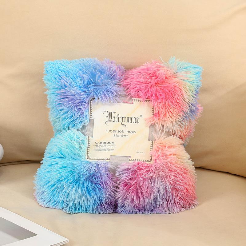 Aqua Blue Long Plush Blanket, Soft and Skin-friendly, Premium Feel. It Can Be Used as a Sofa Throw to Elevate Home Decor, or as a Shawl Blanket