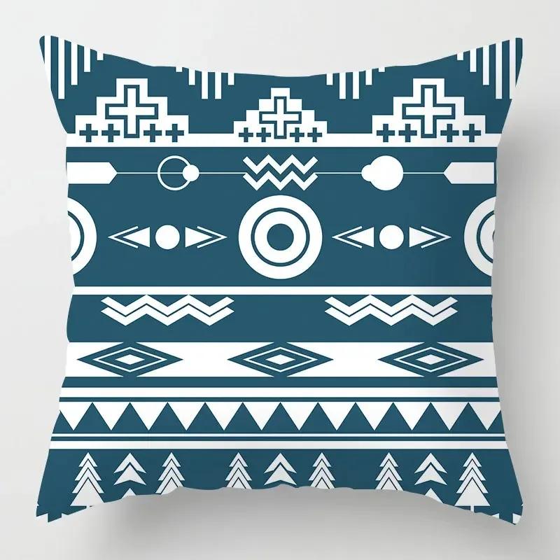Home Decor Cushion Cover Abstract Mysterious Pattern Print Office Sofa Pillow Cover
