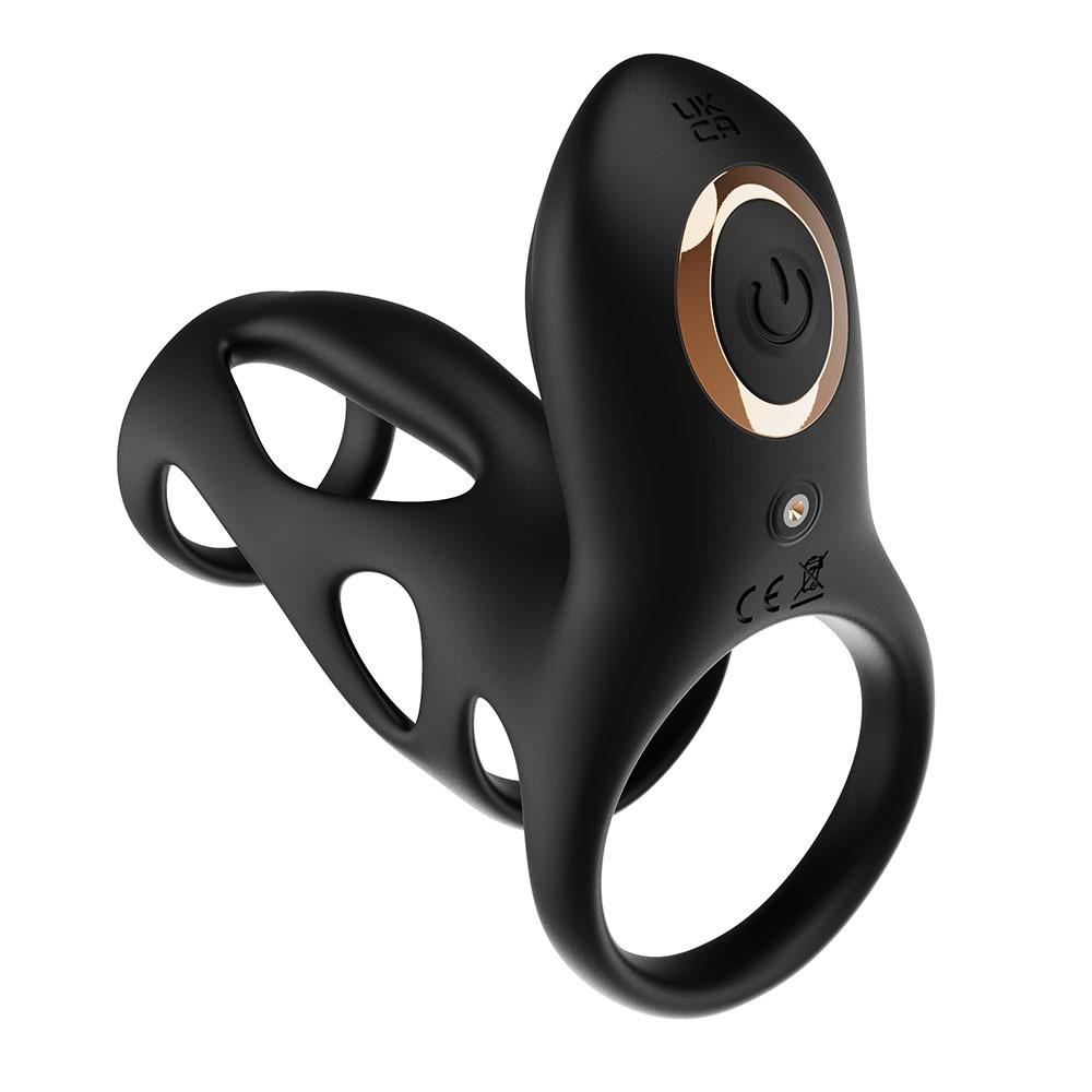 Vibrating Penis Ring, Sex Toys for Men, Penis Sleeve with 10 Vibration Modes, Penis Vibrator Extender,Dual Motor Testicles,G-spot Stimulation,Sex Toys