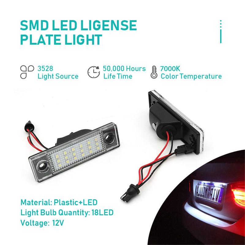 2Pcs LED License Plate Lamp Kit For Chevrolet Cruze 2010-2015