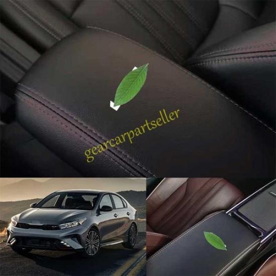 Для Kia Forte K3 19-2024 Черная Кожаная Накладка на Крышку Подлокотника Центральной Консоли