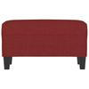Bench In Wine Red 70 X 35 X 41 Cm Fabric