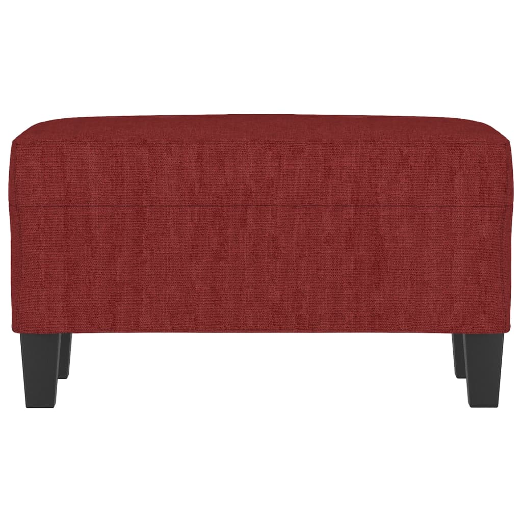 Bench In Wine Red 70 X 35 X 41 Cm Fabric