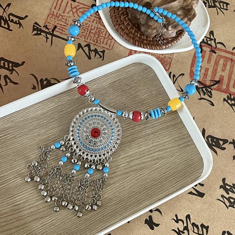 Bohemian Princess Tassel Forehead Pendant - Exotic Ethnic Style Hair Accessory